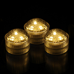 Amber Submersible LED Lights (Pack of 6pcs) Free Shipping 